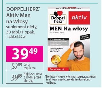 Men kapsułki na włosy Doppelherz aktiv promocja