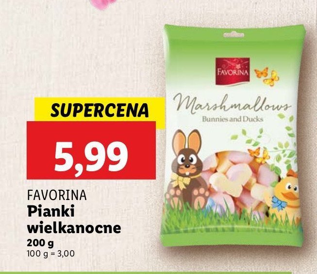 Pianki wielkanocne Favorina promocja w Lidl