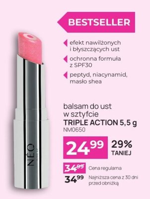 Balsam do ust w sztyfcie TRIPLE ACTION NM0650 promocja w NEONAIL & NEO MAKE UP