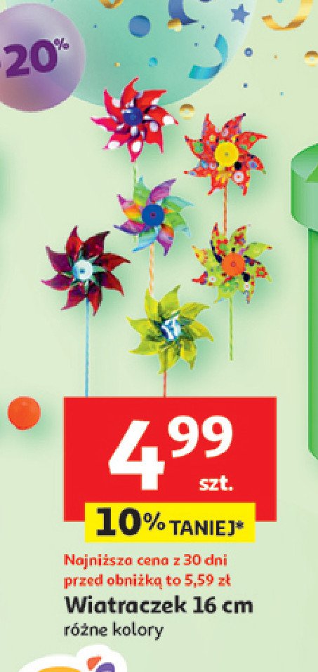 Wiatraczek śr. 16 cm promocja w Auchan