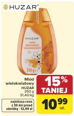Miód wielokwiatowy PSZCZELE ZŁOTO promocja w Carrefour Market