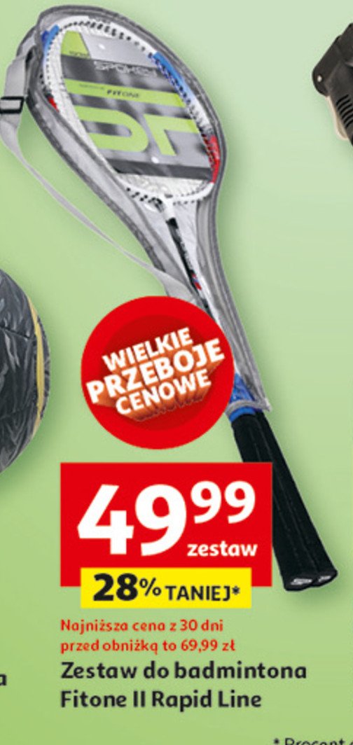 Zestaw do badmintona fit one ii rapid line 922909 Spokey promocja w Auchan