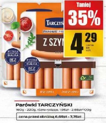 Parówki TARCZYŃSKI promocja w Supeco