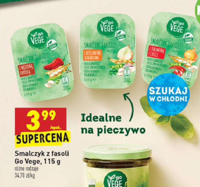 Smalczyk z fasoli z 偶urawin膮 i chilli Govege promocja