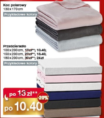 Prześcieradło 150 x 200 cm promocja w Woolworth
