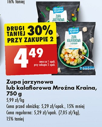 Zupa kalafiorowa Mroźna kraina promocja