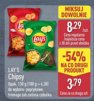 Chipsy paprykowe promocja w Aldi