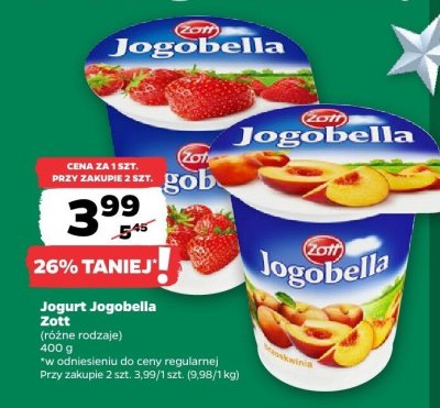 Jogurt Jogobella Zott (różne rodzaje) promocja w Netto