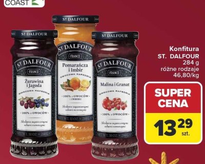 Konfitura ST. DALFOUR różne rodzaje promocja w Carrefour