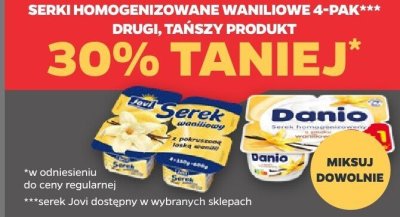 Serki homogenizowane waniliowe 4-pak DRUGI -30% promocja w Netto