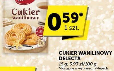 Cukier wanilinowy Delecta promocja w Euro Sklep