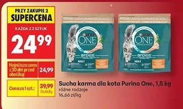 Sucha karma dla kota 1,5 kg, różne rodzaje promocja w Biedronka