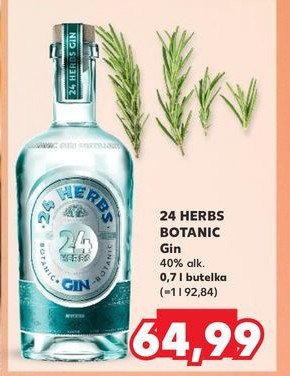 Gin 24 HERBS BOTANIC promocja