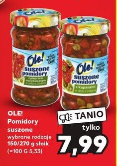 Pomidory suszone z kaparami w oleju z ziołami Ole! promocja