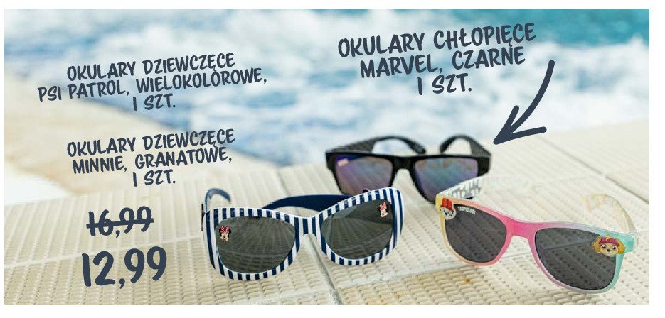 Okulary przeciwsłoneczne chłopięce marvel promocja