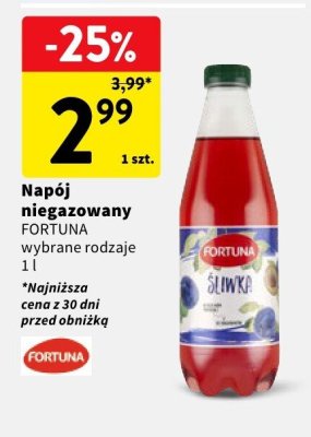 Napój niegazowany FORTUNA promocja w Intermarche