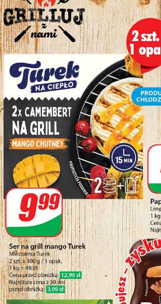 Camembert na grill + sos mango chutney Turek naturek Turek 123 promocja