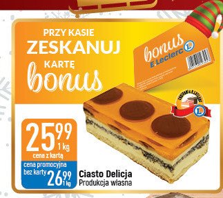 Ciasto delicja Cukiernia e.leclerc promocja