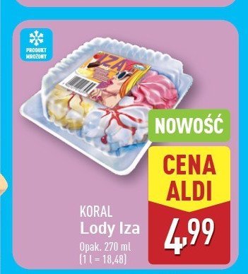Lody 艣mietankowo-cytrynowo-truskawkowo-czekoladowe z sosem porzeczkowym Koral iza promocja