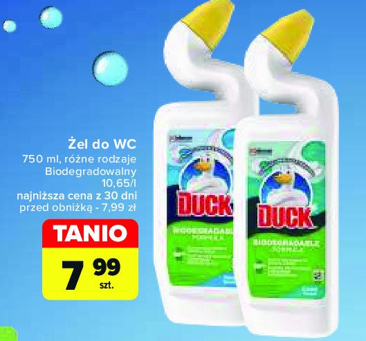 Żel do toalet forest Duck biodegradable formula promocja