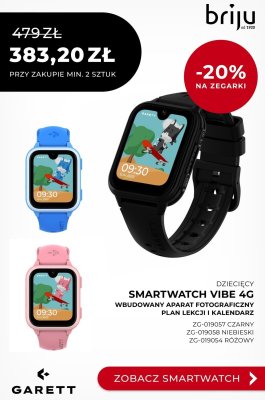 Zegarek Smartwatch dziecięcy VIBE 4G czarny ZG-019057 promocja w Briju