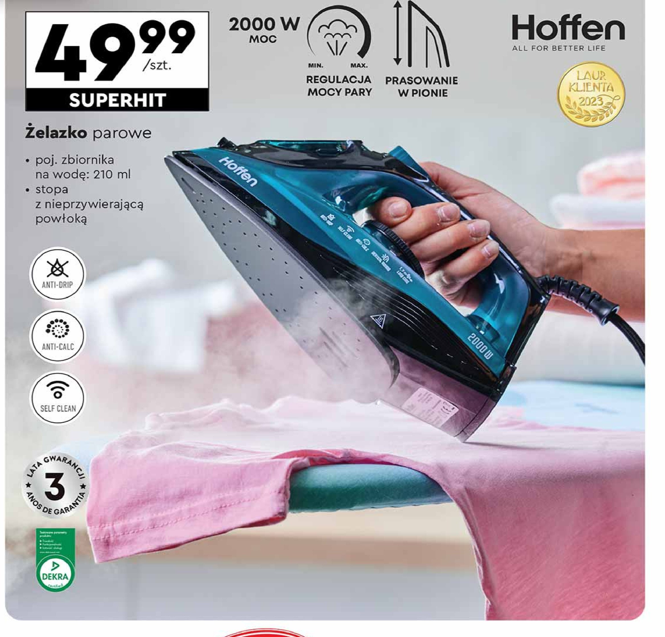 Żelazko 2000w Hoffen promocja