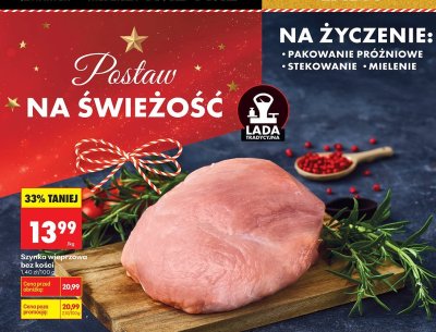 Szynka wieprzowa bez kości promocja w Biedronka