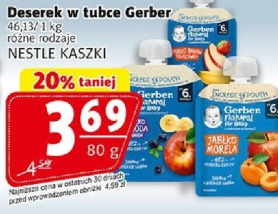 Deserek w tubce Gerber promocja w Prim Market