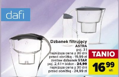 Dzbanek astra 1 wkładem grafitowy Dafi promocja