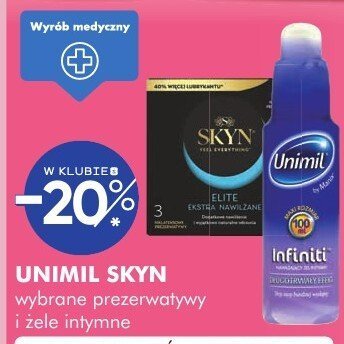 Prezerwatywy UNIMIL SKYN wybrane wersje asortymentowe i żele intymne promocja w Super-Pharm
