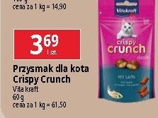 Przysmak dla kota z łososiem Vitakraft crispy crunch promocja