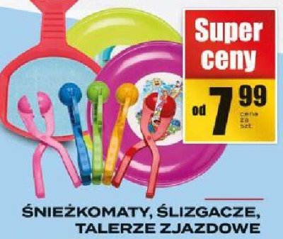 ŚNIEŻKOMATY, ŚLIZGACZE, TALERZE ZJAZDOWE promocja w Supeco