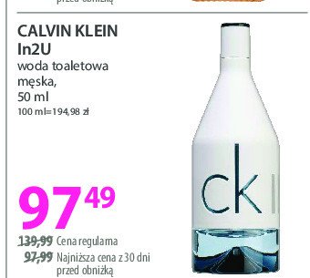 Woda toaletowa Calvin klein in2u him promocja