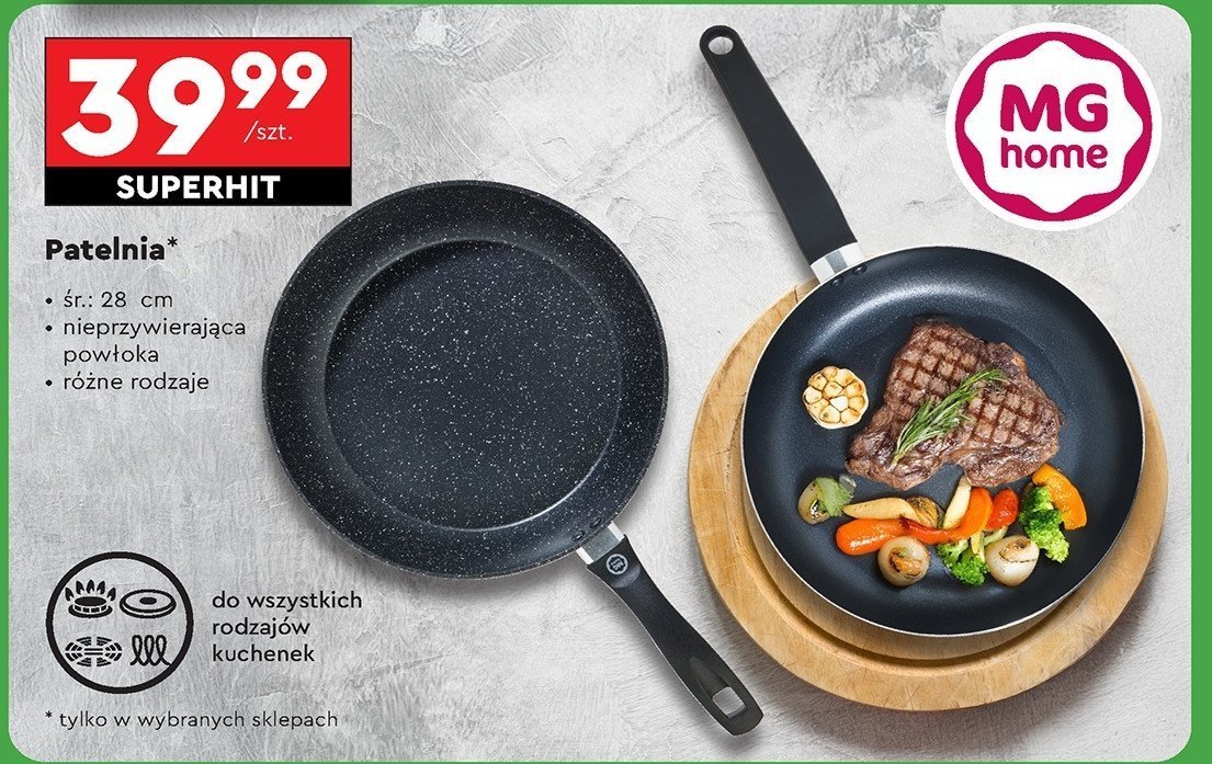 Patelnia ceramiczna 28 cm Mg home promocja w Carrefour