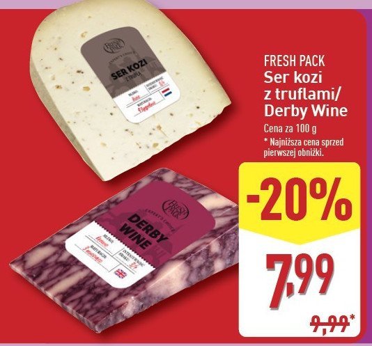 Ser kozi z truflami FRESH PACK promocja w Aldi