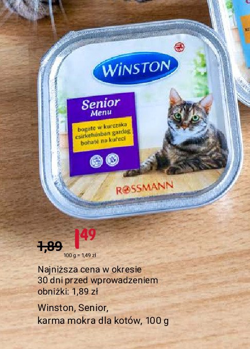 Karma dla kota z dorbiem senior Winston promocja