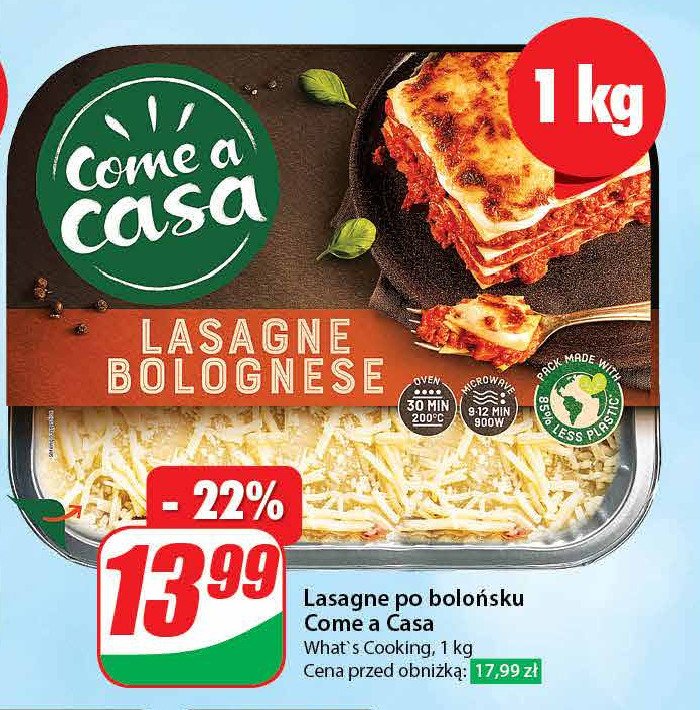 Lasagne bolognese Come a casa promocja