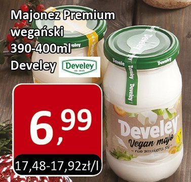 Majonez Premium wegański Develey promocja w Market Point