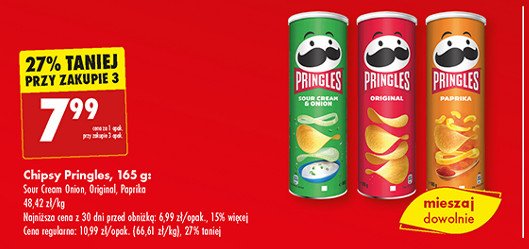 Chipsy original Pringles promocja w Biedronka