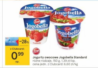 Jogurt owoce ogrodu Zott jogobella promocja