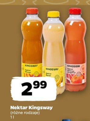 Nektar Kingsway marchewkowo-bananowo-jabłkowy promocja w Netto