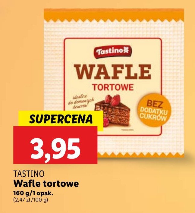 Wafle tortowe Tastino promocja