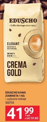 Kawa Eduscho Crema Gold ziarnista 1kg promocja w Selgros
