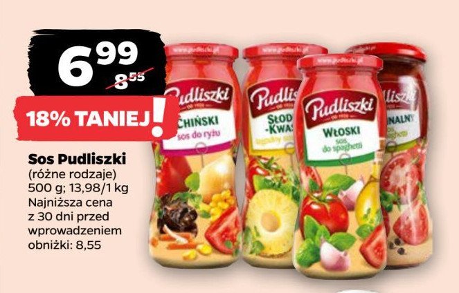 Sos chiński do ryżu Pudliszki promocja w Netto