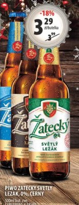Piwo Żatecky Svetly Lezak 0% czarny promocja w Arhelan