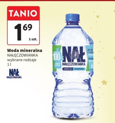 Woda mineralna Nałęczowianka wybrane rodzaje promocja w Intermarche
