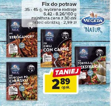 Fix stroganoff Vegeta natur promocja