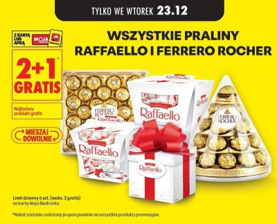 Praliny Raffaello promocja w Biedronka