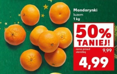 Mandarynki luzem  promocja w Kaufland