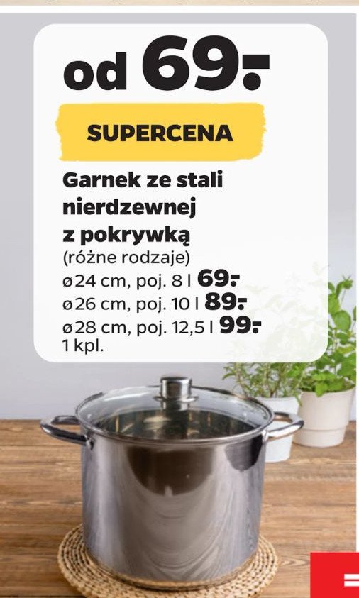 Garnek ze stali nierdzewnej 26 cm promocja